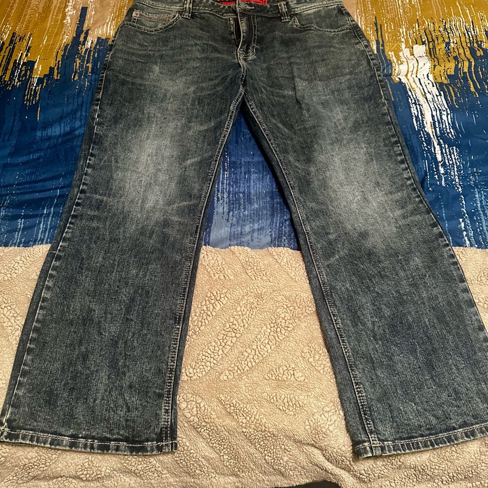 Double Barrel Straight Men’s Jeans - Blue